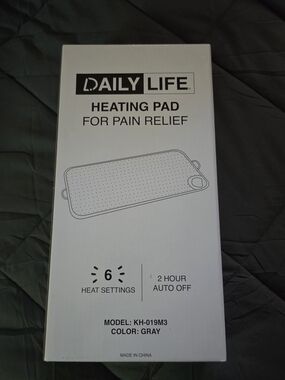 Gray Heating Pad for Pain Relief